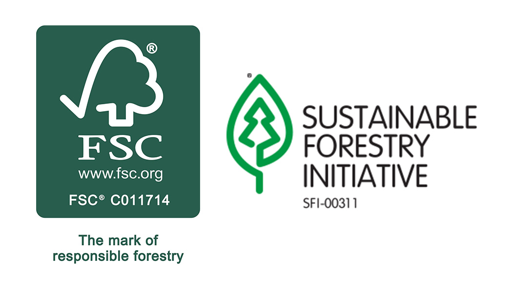 FSC and SFI Certification Logos